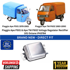Piaggio Ape P501 & Ape TM P602 Voltage Regulator Rectifier 101 Octane IP43784