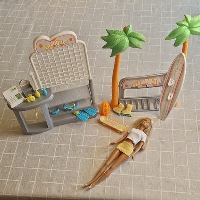 Mattel Barbie Hang Ten Puppen-Spielset (2003) Mit Cali Barbie