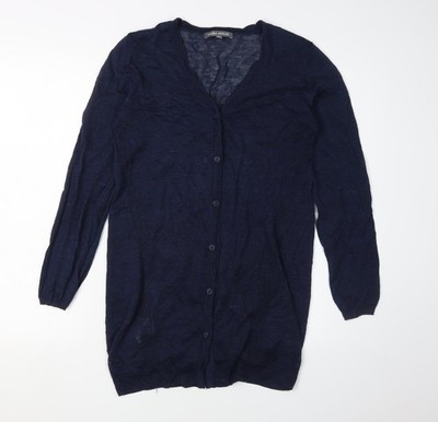 Blaue Damenstrickjacke UK 10 normal Laura Ashley