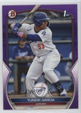 2023 Bowman Prospects Purple /250 Yunior Garcia #BP-142 17dp