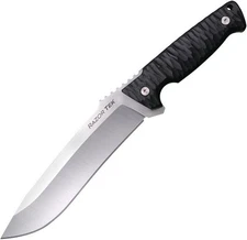 Cold Steel Razor Tek Black Handle Satin Finish Blade Fixed Knife - CS-FX-65RZR