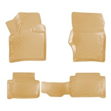 3d Molded Vehicle Specific Rubber Beige Floor Mat For Honda Cr-v 2018-2022 3d Molded Vehicle Specific Rubber Beige Floor Mat For Honda Cr-v 2018-2022