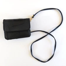 Vintage Faux Leather Patchwork Small 2 Way Crossbody Purse Wallet with Mirror