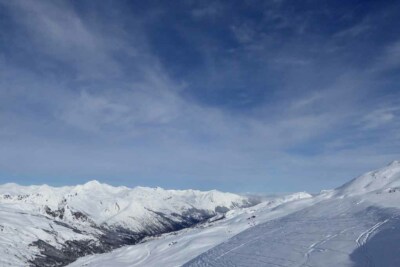 Val Thorens Drei Täler Skigebiet Französische Alpen Frankreich Foto Bild