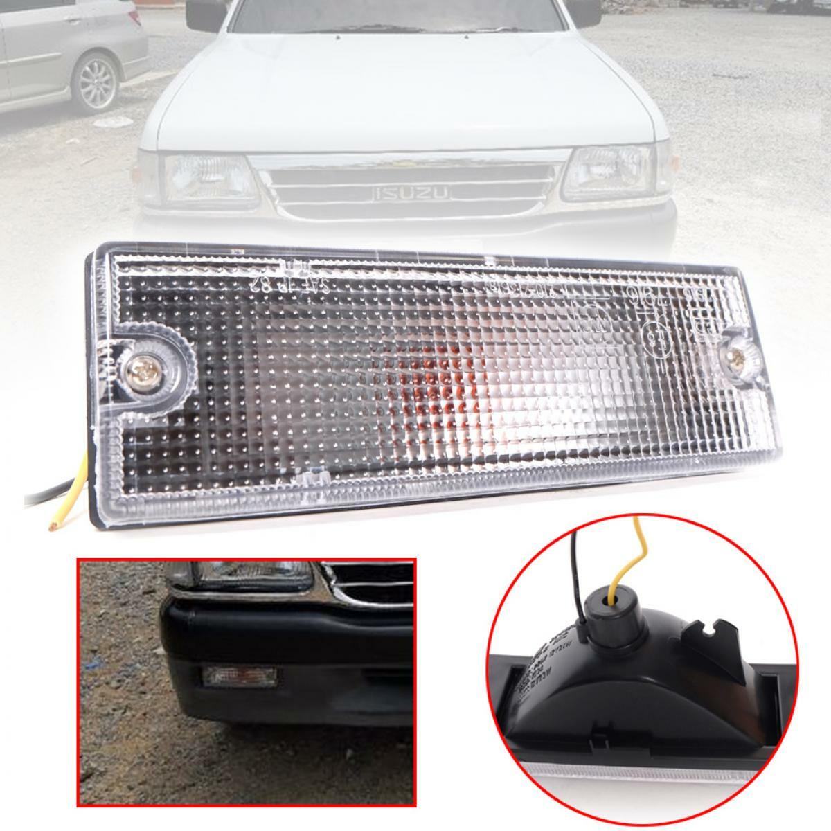 FRONT BUMPER LAMP INDICATOR LIGHT CLEAR RH RIGHT FOR ISUZU