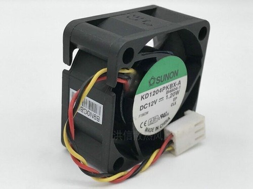 SUNON KD1204PKBX-A 4020 12V 1.20W 4CM 40mm 3-wire dual ball cooling fan 3pin - Picture 2 of 3