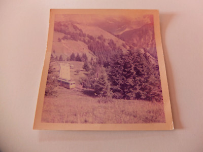 B764 Original Vintage Foto Schnappschuss: Col de Voza Les Houches Mont-Blanc 1966