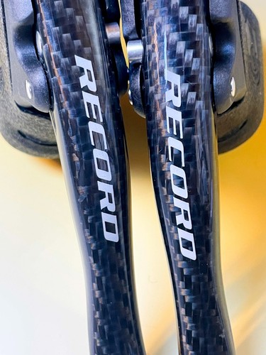 RARE! CARBON BRAKE LEVERS CHRONO TT NEW NOS CAMPAGNOLO RECORD Brake Lever Controls - Picture 15 of 16