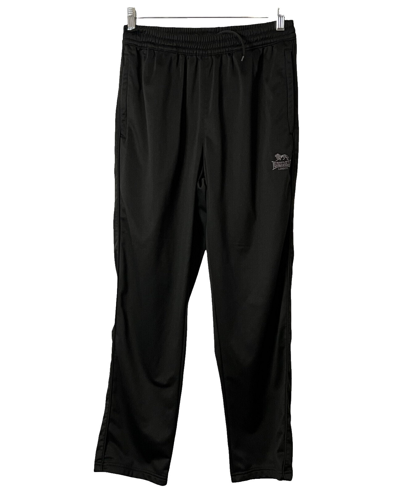 Lonsdale Heren joggingbroek normale pasvorm Blackley, Zwart/Oxblood/Geel, M