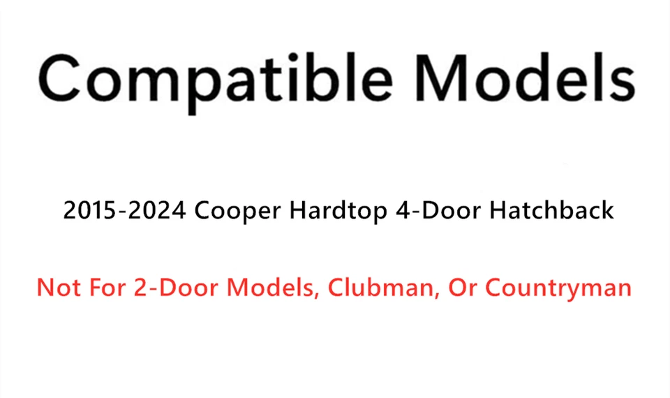 Fit 2015-2024 Mini Cooper Hardtop 4-Door Hatchback Rear Back Window Glass Heated Foto 4 de 4