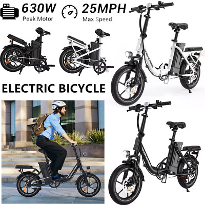 Folding Electric Bike for Adults 630W 25MPH Electric Bicycle