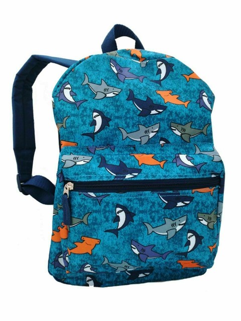 shark print backpack