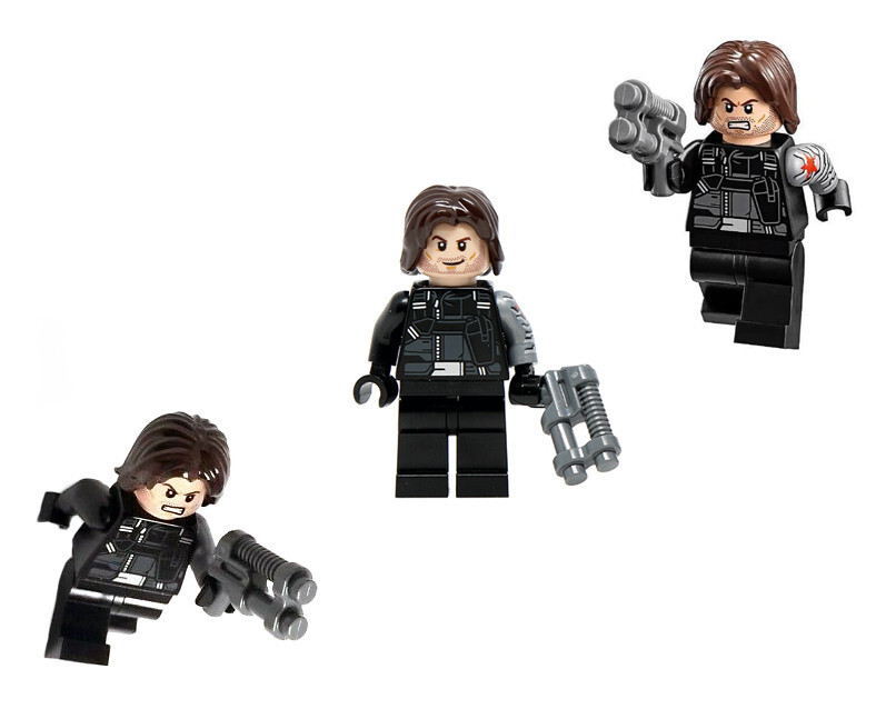 Civil War Lego Captain America Winter Soldier Minifigure Civil War