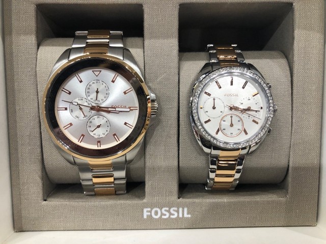 Fossil Bannon His and Her Black Watch 
