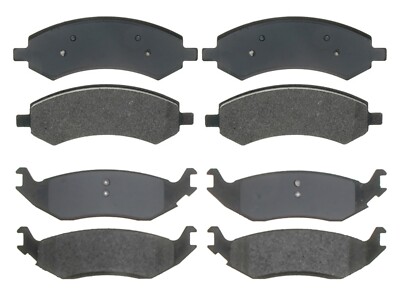 Front Rear Semi-Metallic Brake Pad Sets Kit ACDelco For Aspen Durrango Ram 1500