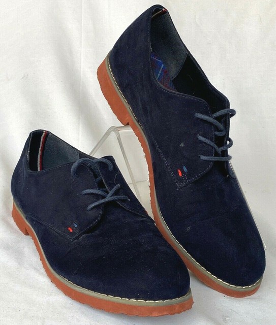 tommy hilfiger blue suede shoes
