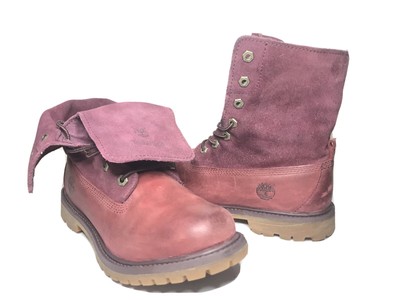 maroon timberlands womens