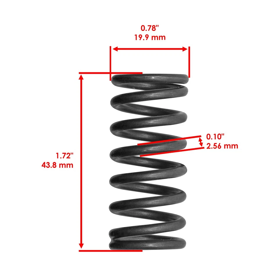 Caltric Primary Clutch Spring for Yamaha YFZ450R YFZ450RSE 2014-2023 Qty 3 Atv - Image 2 of 4