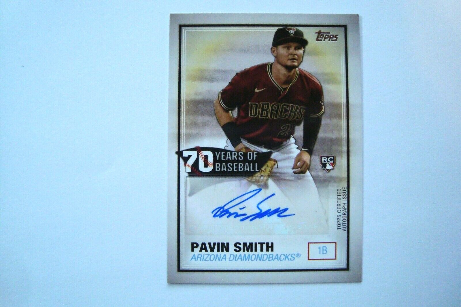 2021 Topps Series 2 70 Years of Baseball Pavin Smith Auto Rookie