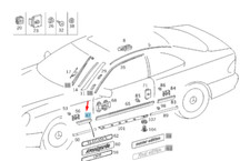 MERCEDES-BENZ CLK C208 Kotflügelleiste vorne links A20869001629999 NEU ORIGINAL MERCEDES-BENZ CLK C208 Kotflügelleiste vorne links A20869001629999 NEU ORIGINAL