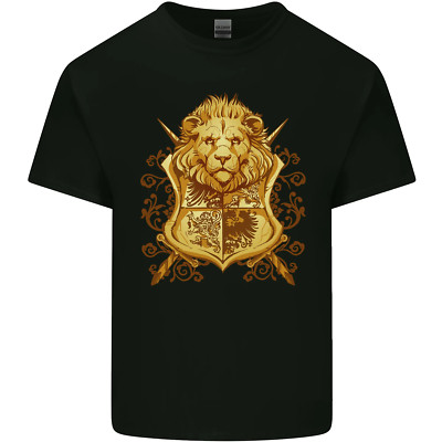 T-Shirt A Heraldic Lion Schild Wappen Kinder Kinder