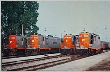 Vintage Postcard SEMTA Railroad Southeastern Michigan Transit Authority Train