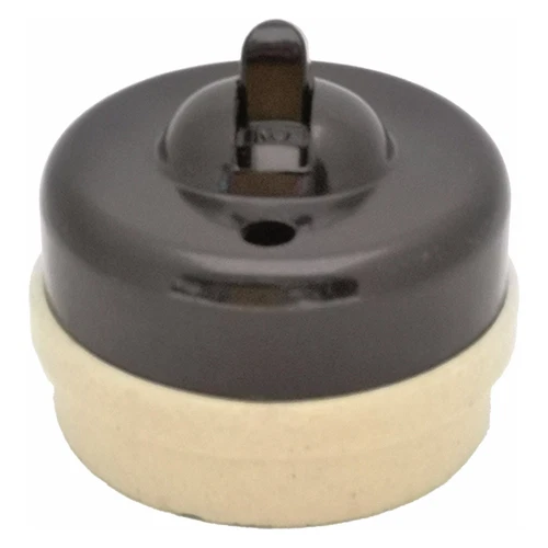 Renovated Vintage Bakelite  Recessed GEC Toggle Light Switch, 1Way, 5Amp 230VAC