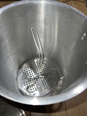 Large Aluminum Fryer Pot Tamales Brinkmann Max 18 Pound Turkey Crab Legs Gumbo