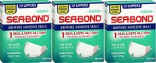 Sea-Bond Denture Adhesive UPPERS 30 ct ( 3 boxes ) MINT green