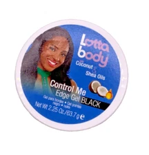 Lottabody Coconut & Shea Oils Control Me Edge Gel Black 2.25 oz