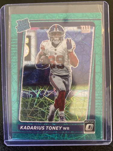 Kadarius Toney 2021 Panini Donruss Optic Green Velocity 212 Rated kadarius-toney-2021-panini-donruss-optic-green-velocity-212-rated