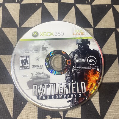 Battlefield: Bad Company 2 (Microsoft Xbox 360, 2010) Disc Only