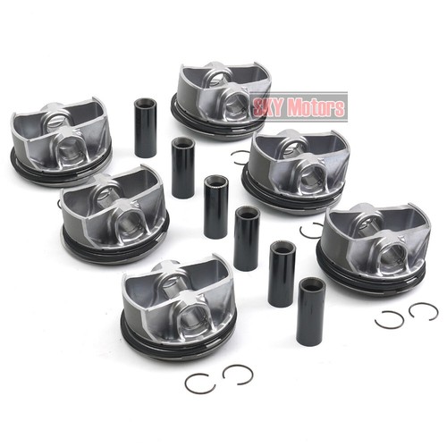 6x Pistons & Rings Set Φ96mm For Porsche Panamera Macan S 4S GTS 970 95B 3.0T V6 - Picture 4 of 6