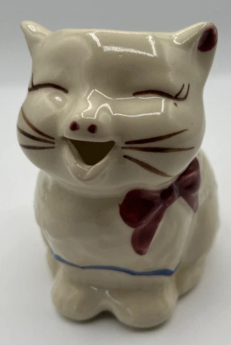 Shawnee USA Pottery Puss'n Boots Kitty Cat Creamer Milk Pitcher Jug Vintage Used