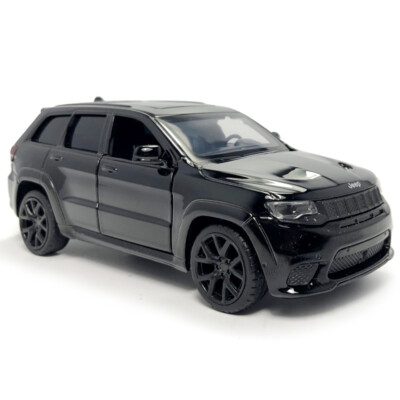 1:36 Jeep Grand Cherokee Trackhawk SUV Model Car Diecast Toy Vehicle Gift Black | eBay