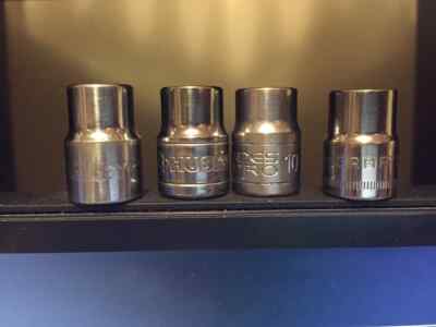 8mm 10mm Metric sockets discontinued Namebrand  6pt 12pt 1/4dr 3/8dr price each
