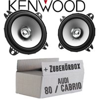 Kenwood Lautsprecher FüR Audi 80 Cabriolet Boxen 10Cm Koax Auto Einbauset Front
