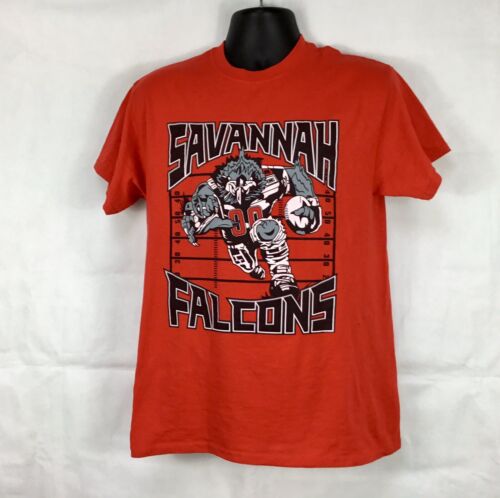 Savannah Falcons Football T-shirt Size Medium Condition Is 9/10 Gillan Tag - Picture 1 of 2