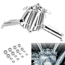 Chrome Tappet/Lifter Block Accent Cover For Harley Twin Cam Engines 99-17 Street