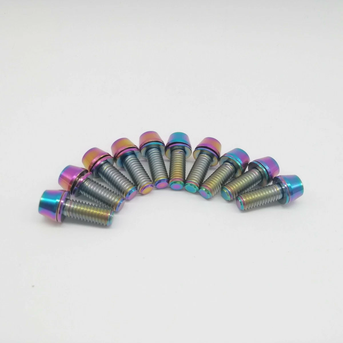 Xingxi Bullone In Tanio M7 Lunghezza 10 15 20 25 30 35 40 45 50mm Passo 1.0mm Vi A Testa Flangiata Esagonale Per Bicicletta Moto - Foto 9