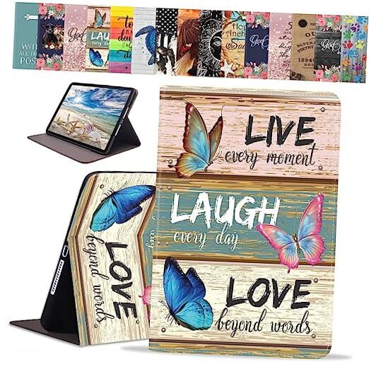 Case for Samsung Galaxy Tab A8 10.5 Inch Inspirational Quote Live Laugh Love
