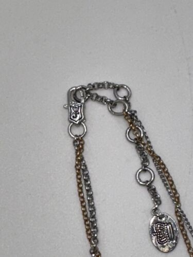 Vintage Juicy Couture Y2K Gold Silber Herz Schloss Schlüssel Charms Halslos Box defekt - Bild 9 von 9