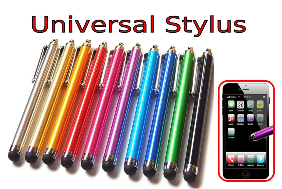 Universal Stylus Pen Touch Screen Aluminum Round Tip for Phone Tablet iPad - Image 2 of 2