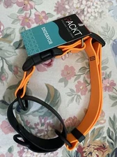 PACKT - Vegan Endeavor Waterproof Collar for Dogs: No Stink, Large, Orange NEW