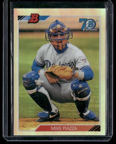2017 Bowman Chrome Mike Piazza 1992 70 Bowman #92B-MP Los Angeles Dodgers