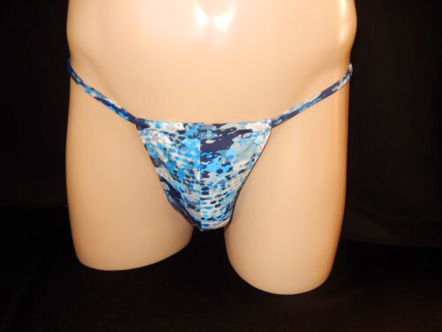 Micro bikini pequeño ajustable de agua transparente para hombre - Imagen 1 de 4