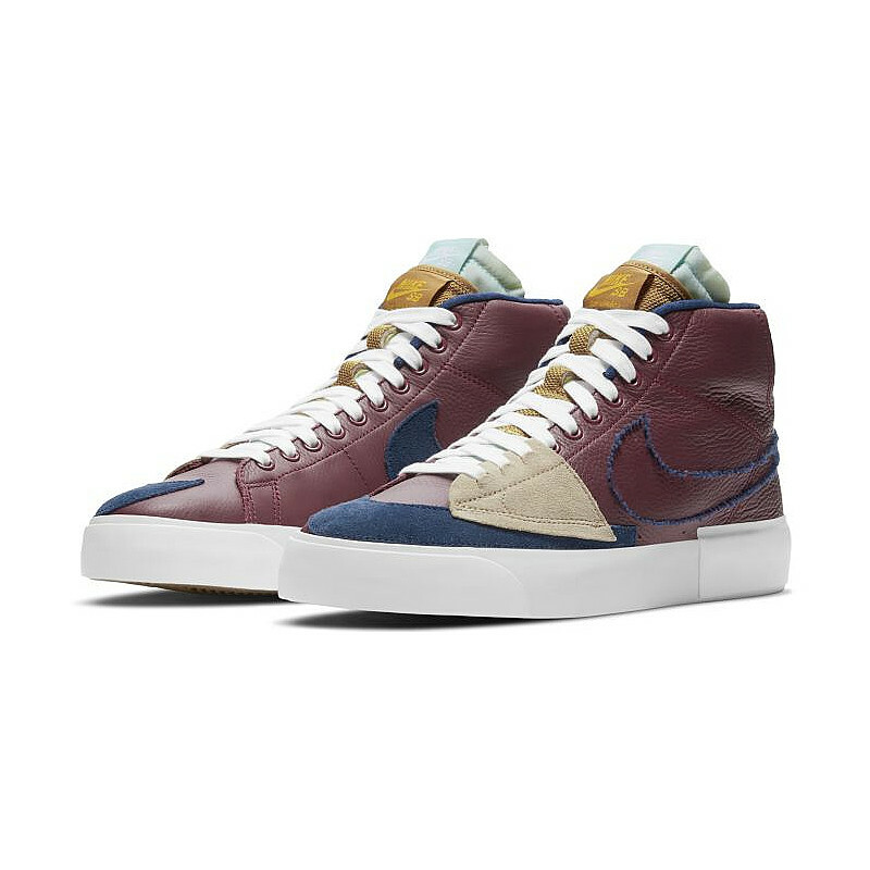 NIKE SB ZOOM BLAZER MID EDGE L TEAM RED/NAVY-LIGHT DEW [DA2189 600] US MEN  SZ 9 - Party Pieces