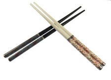 2 x Hair Sticks Long Hair Chopsticks Bun Holder Wooden  Stick Pins FLORAL Print