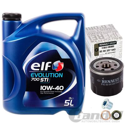 ORIGINAL RENAULT ÖLFILTER+10W40 ÖL für TWINGO 1 2 CLIO 3 MODUS KANGOO SANDERO