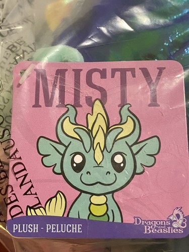 Dragons and Beasties Plush 12” - Misty Mermaid Sea Dragon Mermaid - D&B - NWT! - Picture 4 of 12